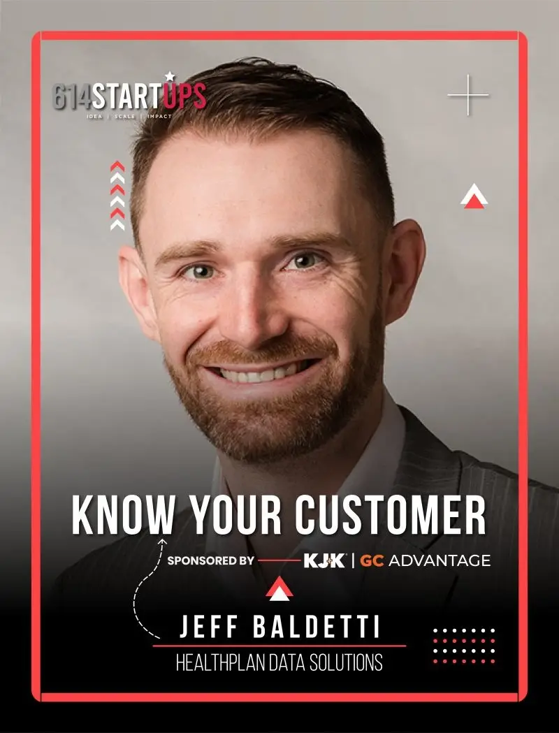 614Startups podcast with Jeff Baldetti speaking about Claim Scan, pharmacy payment integrity, and marketing at a startup HDS